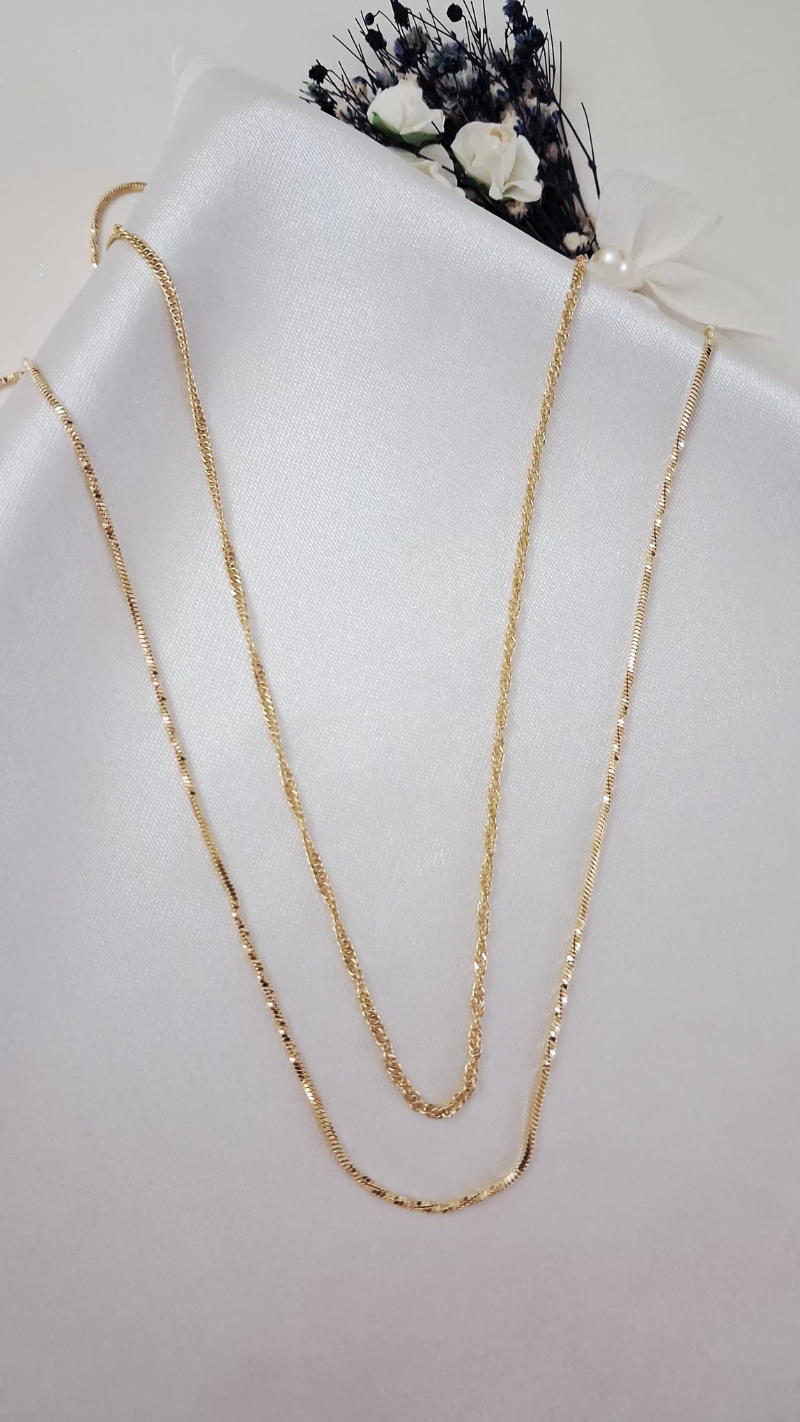 XUPING Kolye - 70 cm Ekstra Uzun Klasik Zincir